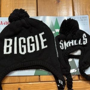 Wag-a-tude Biggie Smalls Hat set Black, M/L Dog hat